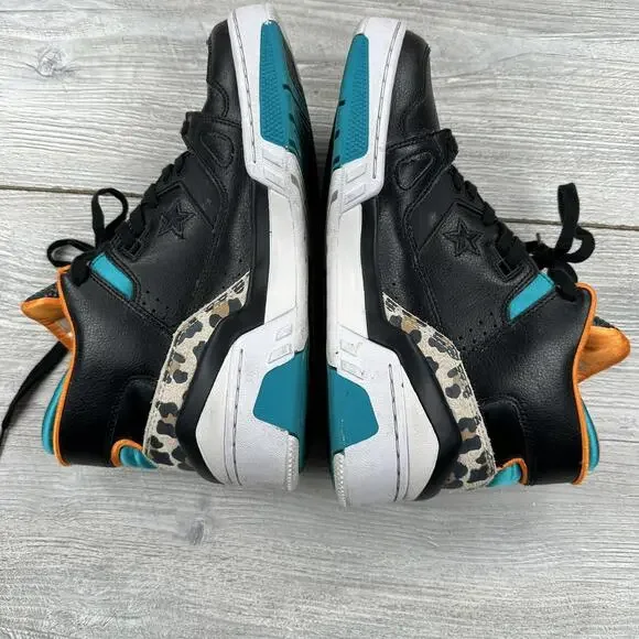 Converse ERX 260 High Tops Kids 7 Black Turquoise Orange Retro 80s Sneakers Shoe - Picture 8 of 9